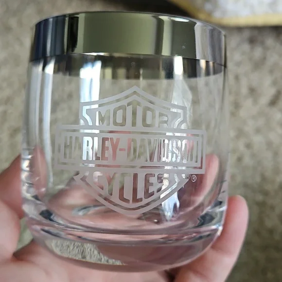 Harley-Davidson Whisky Glasses, Set Of 2 With Box - Picture 5 of 6